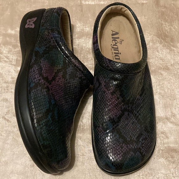 Alegria Shoes - Alegria Clog Snakeskin Leather Kayla Kay 726